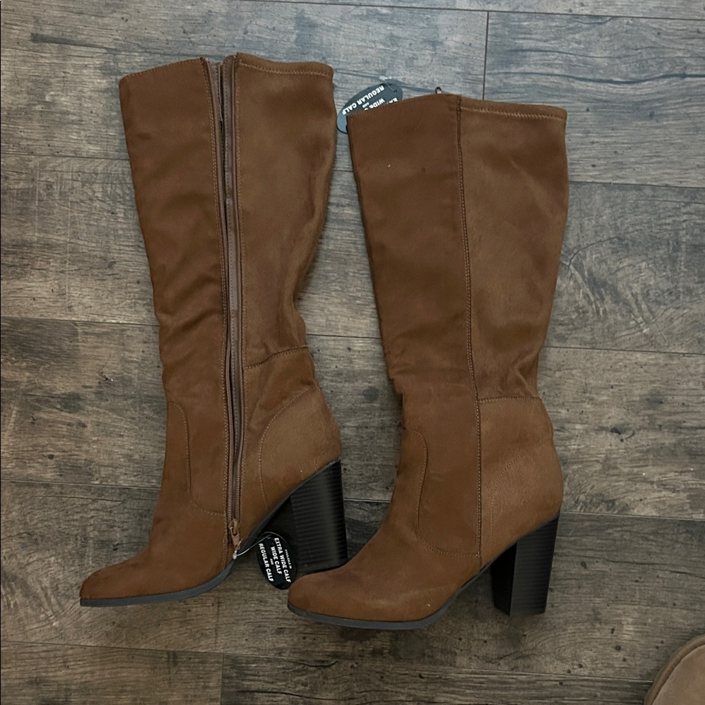 Style & Co. Tan Heeled Boots